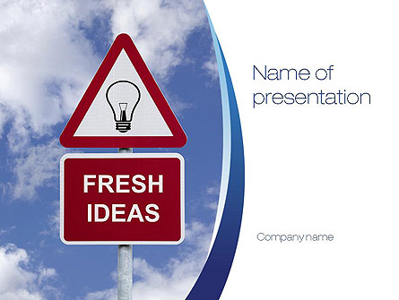 Fresh Ideas Presentation Template, Master Slide