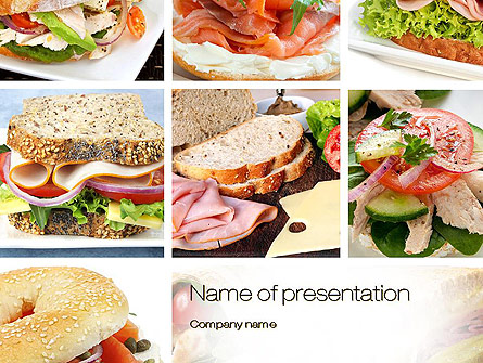 Sandwiches Presentation Template, Master Slide