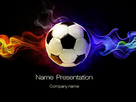 Fire Football Presentation Template, Master Slide