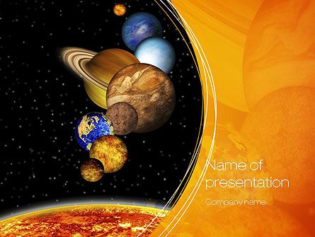The Solar System Presentation Template, Master Slide