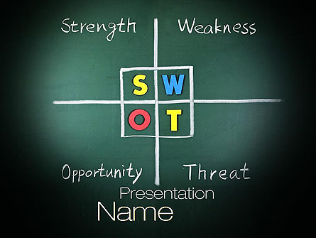 SWOT Analysis Presentation Template, Master Slide