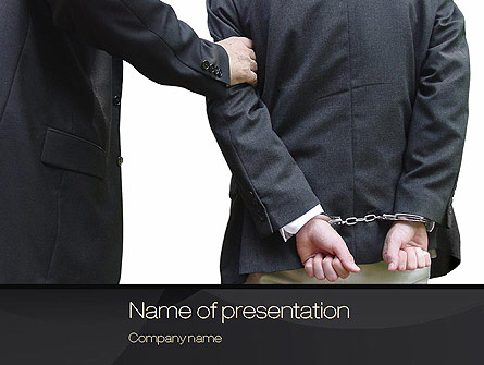 Defendant Presentation Template, Master Slide