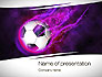 Soccer Ball on Purple slide 1