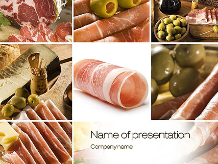 Charcuterie Recipes Presentation Template, Master Slide