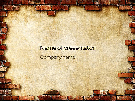 Brick Frame Presentation Template, Master Slide