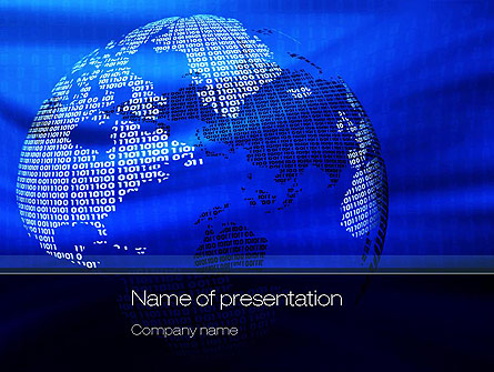Digital Globe Presentation Template, Master Slide