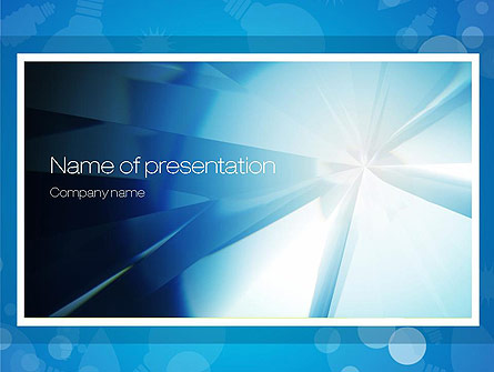 Business Theme in Blue Presentation Template, Master Slide