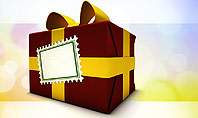 Red Gift Box Presentation Template