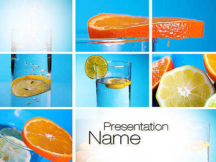 Lemon and Oranges Collage Presentation Template, Master Slide