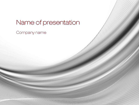 Gray Curves Presentation Template, Master Slide