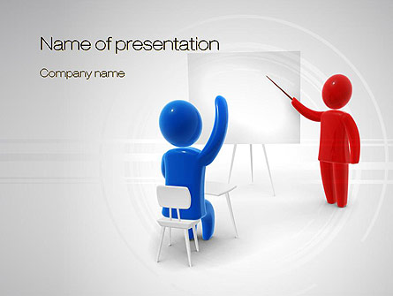 Teacher Question Presentation Template, Master Slide