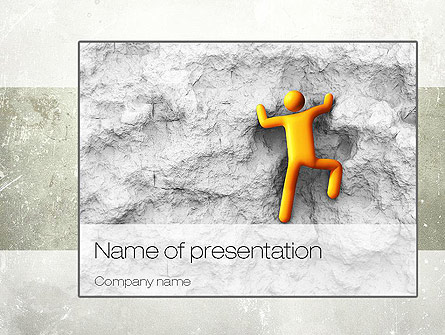 Courageous Climber Presentation Template, Master Slide