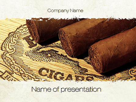 Cuban Cigars Presentation Template, Master Slide