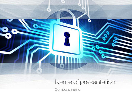 Online Security Presentation Template, Master Slide