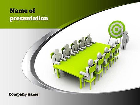 Businessman Meeting Presentation Template, Master Slide