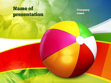 Inflatable Ball Presentation Template, Master Slide