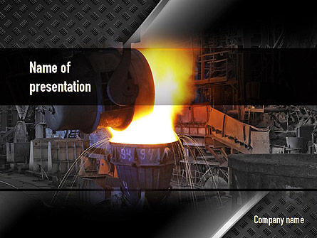 Steel Mill Presentation Template, Master Slide