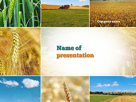Wheat Cultivation Presentation Template, Master Slide