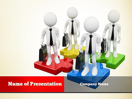 Business People Team Presentation Template, Master Slide