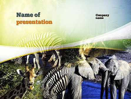 African Fauna Presentation Template, Master Slide