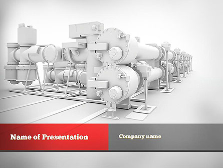 Industrial Machinery Presentation Template, Master Slide