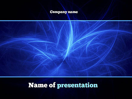 Abstract Blue Nebula Presentation Template, Master Slide