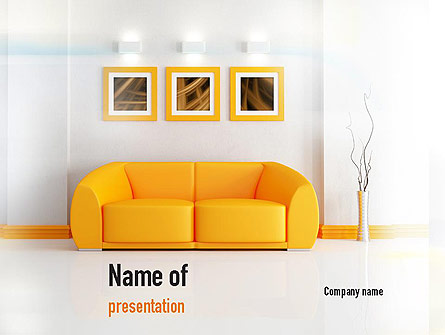Bright Living Room Presentation Template, Master Slide