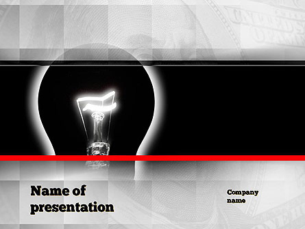 Bulb Silhouette Presentation Template, Master Slide