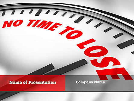 Clock Counting Down Presentation Template, Master Slide