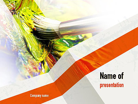 Mixing Paint Presentation Template, Master Slide
