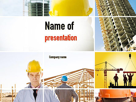 Construction Collage Presentation Template, Master Slide