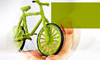 Green Bicycle Presentation Template