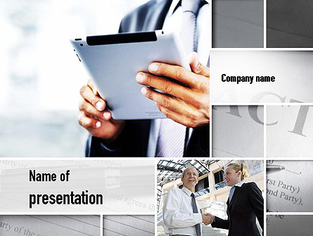 Business Information Presentation Template, Master Slide