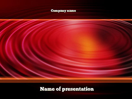 Red Ripples Presentation Template, Master Slide