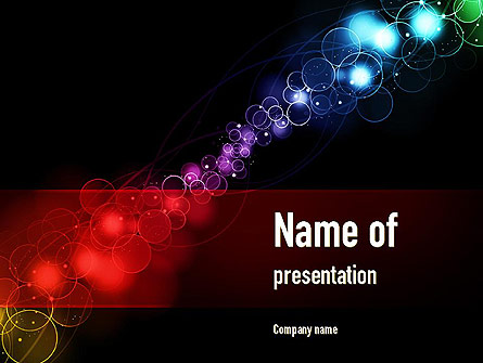Rainbow Spots Presentation Template, Master Slide