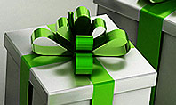 Green Gift Boxes Presentation Template
