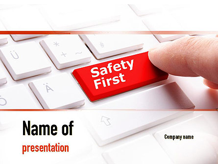 Computer Safety First Presentation Template, Master Slide