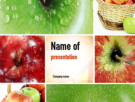 Apple Collage Presentation Template, Master Slide