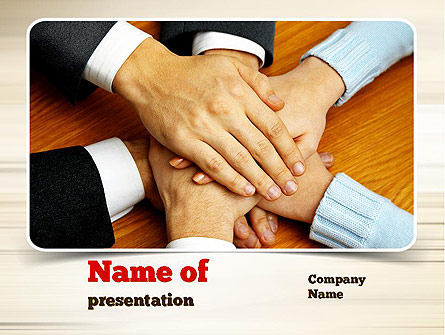 People Hands Together Presentation Template, Master Slide