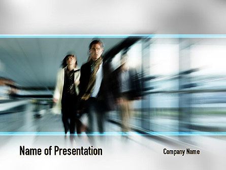 People Walking Presentation Template, Master Slide
