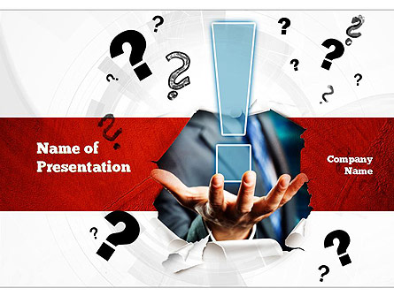 The Answer Presentation Template, Master Slide