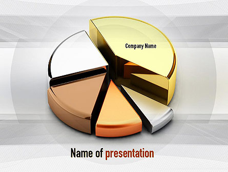 Pie Chart from Noble Metals Presentation Template, Master Slide