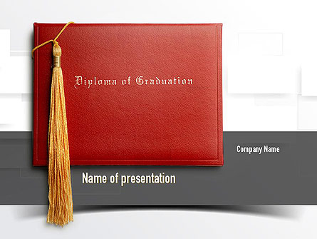 Graduation Diploma Presentation Template, Master Slide