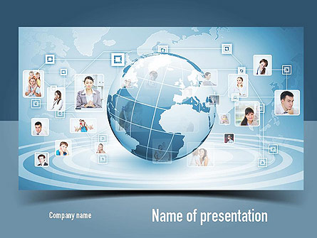 Business Networking Presentation Template, Master Slide