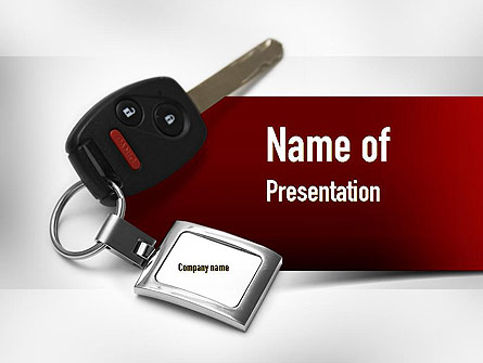 Car Key Presentation Template, Master Slide