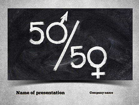 Gender Equality Presentation Template, Master Slide