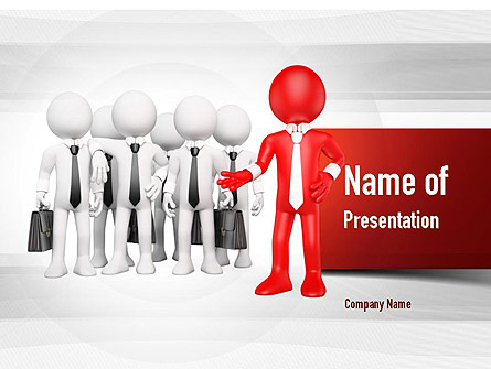 Business Work Team Presentation Template, Master Slide