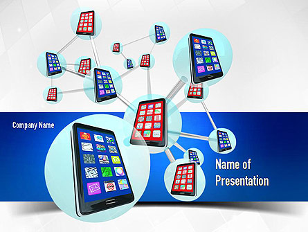 Smartphones Network Presentation Template, Master Slide