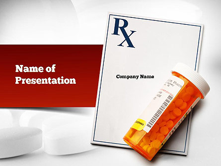 Prescription Drugs RX Presentation Template, Master Slide