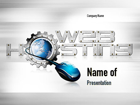 Web Hosting Theme Presentation Template, Master Slide
